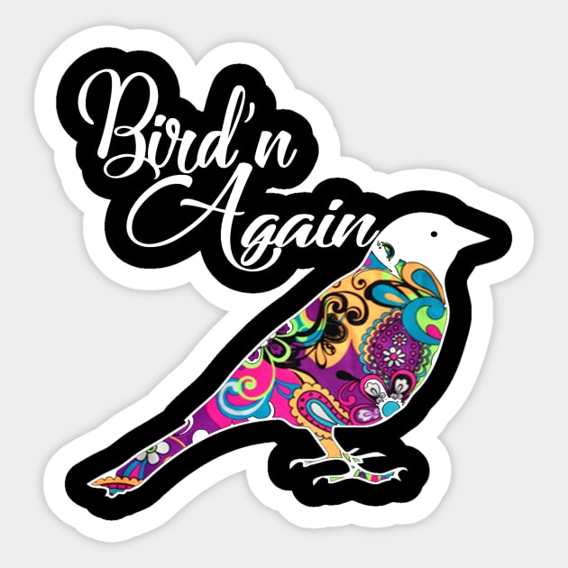 Colorful Bird'n Again Costume Gift Sticker by Pretr=ty